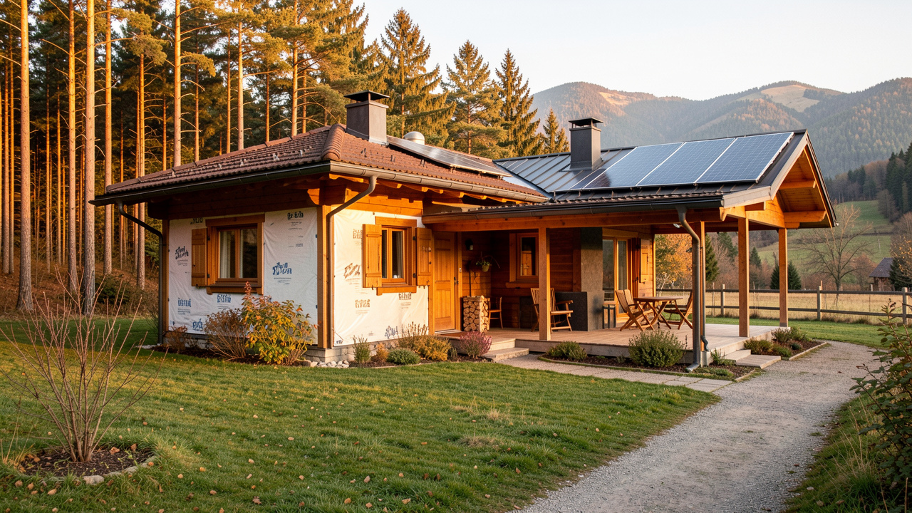 Chalet en bois confortable dans l’Est du Var, entouré de pins, avec terrasse couverte, accès entretenu et équipements adaptés à un séjour toute l’année.