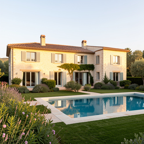 Villa provençale de six pièces avec jardin paysager et piscine dans un domaine résidentiel près du Muy.